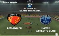 Football Ligue 2 : vidéo du match Le Mans FC - Havre AC du 17 février 2012. Le vendredi 17 février 2012 au Mans. Sarthe. 